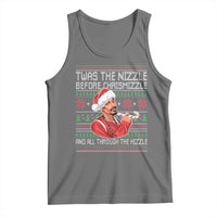 Funny Christmas Hip Hop Rap Gang Tank Top Twas The Nizzle Before Chrismizzle And All Through The Hizzle - Wonder Print Shop