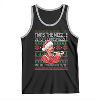 Funny Christmas Hip Hop Rap Gang Tank Top Twas The Nizzle Before Chrismizzle And All Through The Hizzle - Wonder Print Shop