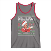 Funny Christmas Hip Hop Rap Gang Tank Top Twas The Nizzle Before Chrismizzle And All Through The Hizzle - Wonder Print Shop