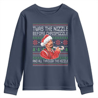Funny Christmas Hip Hop Rap Gang Youth Sweatshirt Twas The Nizzle Before Chrismizzle And All Through The Hizzle - Wonder Print Shop