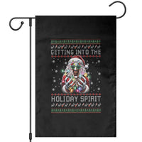 Funny Terrifier Christmas Santa Garden Flag Getting Into The Holiday Spirit Horror Movie - Wonder Print Shop
