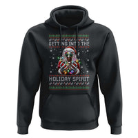 Funny Terrifier Christmas Santa Hoodie Getting Into The Holiday Spirit Horror Movie - Wonder Print Shop