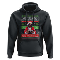 Funny Christmas Hip Hop Rap Gang Hoodie Twas The Nizzle Before Chrismizzle And All Through The Hizzle Weed - Wonder Print Shop