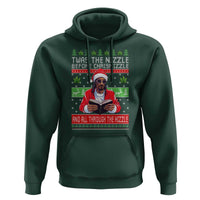 Funny Christmas Hip Hop Rap Gang Hoodie Twas The Nizzle Before Chrismizzle And All Through The Hizzle Weed - Wonder Print Shop