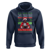 Funny Christmas Hip Hop Rap Gang Hoodie Twas The Nizzle Before Chrismizzle And All Through The Hizzle Weed - Wonder Print Shop