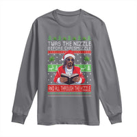 Funny Christmas Hip Hop Rap Gang Long Sleeve Shirt Twas The Nizzle Before Chrismizzle And All Through The Hizzle Weed - Wonder Print Shop