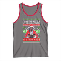 Funny Christmas Hip Hop Rap Gang Tank Top Twas The Nizzle Before Chrismizzle And All Through The Hizzle Weed - Wonder Print Shop