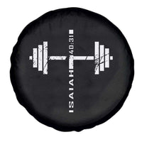 Christian Bible Gym Spare Tire Cover Jesus Weightlifter Workout Faith Isaiah 40 31 - Wonder Print Shop