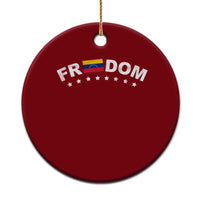 Freedom For Venezuela Ceramic Ornament Venezuelan Flag Eight Stars Bandera - Wonder Print Shop