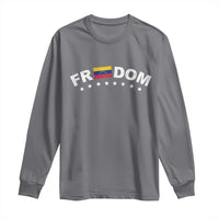 Freedom For Venezuela Long Sleeve Shirt Venezuelan Flag Eight Stars Bandera - Wonder Print Shop