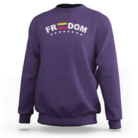 Freedom For Venezuela Sweatshirt Venezuelan Flag Eight Stars Bandera - Wonder Print Shop