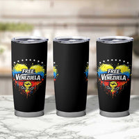 Free Venezuela Tumbler Cup Freedom Venezuelan Flag Hand Fist Graphic - Wonder Print Shop