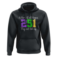 251 Mardi Gras Mobile Alabama Hoodie Where It All Began Fat Tuesday Carnival Glitter Print
