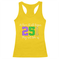 251 Mardi Gras Mobile Alabama Racerback Tank Top Where It All Began Fat Tuesday Carnival Glitter Print