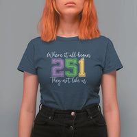 251 Mardi Gras Mobile Alabama T Shirt For Women Where It All Began Fat Tuesday Carnival Glitter Print