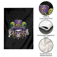 Mardi Gras Skull 67 Six Seven Meme New Orleans Witch Doctor Voodoo Garden Flag