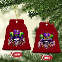 Mardi Gras Skull 67 Six Seven Meme New Orleans Witch Doctor Voodoo Ceramic Ornament