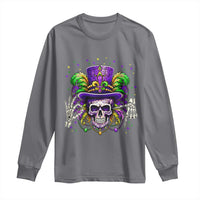 Mardi Gras Skull 67 Six Seven Meme New Orleans Witch Doctor Voodoo Long Sleeve Shirt