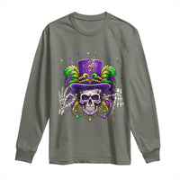 Mardi Gras Skull 67 Six Seven Meme New Orleans Witch Doctor Voodoo Long Sleeve Shirt