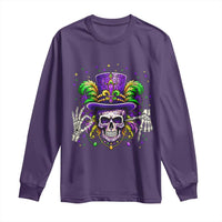 Mardi Gras Skull 67 Six Seven Meme New Orleans Witch Doctor Voodoo Long Sleeve Shirt