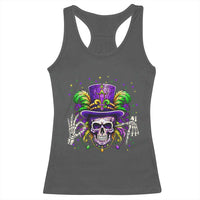 Mardi Gras Skull 67 Six Seven Meme New Orleans Witch Doctor Voodoo Racerback Tank Top