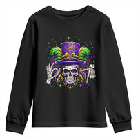 Mardi Gras Skull 67 Six Seven Meme New Orleans Witch Doctor Voodoo Youth Sweatshirt