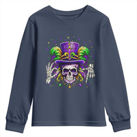 Mardi Gras Skull 67 Six Seven Meme New Orleans Witch Doctor Voodoo Youth Sweatshirt