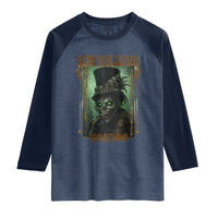 New Orleans Voodoo Raglan Shirt Bourbon Street French Quarter Creepy Occult Lover