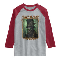 New Orleans Voodoo Raglan Shirt Bourbon Street French Quarter Creepy Occult Lover