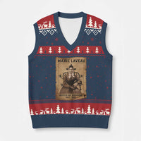 Marie Laveau V-Neck Knit Sweater Vest Queen Of Voodoo New Orleans Hoodoo Rootwork