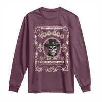 New Orleans Voodoo Long Sleeve Shirt Tales Of Voodoo Magic Skull Spooky Hoodoo Rootworker