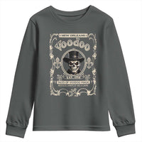 New Orleans Voodoo Youth Sweatshirt Tales Of Voodoo Magic Skull Spooky Hoodoo Rootworker