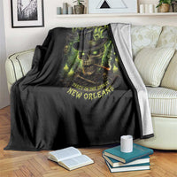 Louisiana Voodoo Skull Throw Blanket Party In The Spirit New Orleans Creepy Occult Lover
