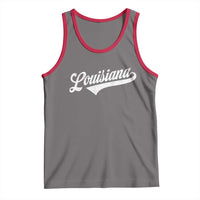 Retro Louisiana Tank Top Vintage City State Distressed Pride