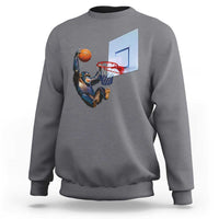 Funny Chimpanzee Basketball Monkey Sweatshirt