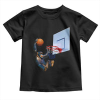Funny Chimpanzee Basketball Monkey Toddler T Shirt