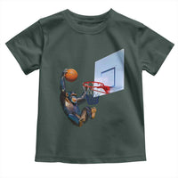 Funny Chimpanzee Basketball Monkey Toddler T Shirt