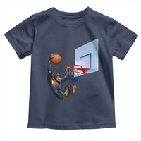 Funny Chimpanzee Basketball Monkey Toddler T Shirt
