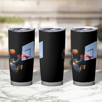Funny Chimpanzee Basketball Monkey Tumbler Cup