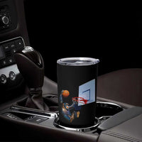 Funny Chimpanzee Basketball Monkey Tumbler Cup