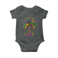Funny Mardi Gras Coconut Palm Tree Baby Onesie Laissez Les Bons Temps Rouler Beads Masks