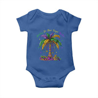 Funny Mardi Gras Coconut Palm Tree Baby Onesie Laissez Les Bons Temps Rouler Beads Masks
