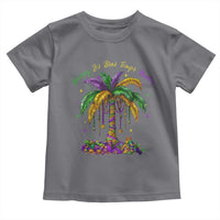 Funny Mardi Gras Coconut Palm Tree Toddler T Shirt Laissez Les Bons Temps Rouler Beads Masks