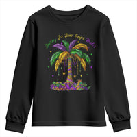 Funny Mardi Gras Coconut Palm Tree Youth Sweatshirt Laissez Les Bons Temps Rouler Beads Masks