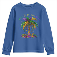 Funny Mardi Gras Coconut Palm Tree Youth Sweatshirt Laissez Les Bons Temps Rouler Beads Masks