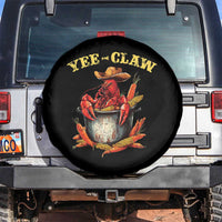 Funny Louisiana Crawfish Cowboy Spare Tire Cover Yee Claw Cajun Seafood