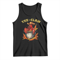Funny Louisiana Crawfish Cowboy Tank Top Yee Claw Cajun Seafood