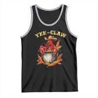 Funny Louisiana Crawfish Cowboy Tank Top Yee Claw Cajun Seafood