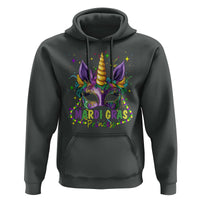 Funny Mardi Gras Princess Hoodie Unicorn Mask Party