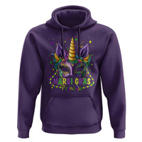 Funny Mardi Gras Princess Hoodie Unicorn Mask Party